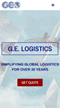 Mobile Screenshot of ge-logistics.com