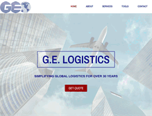 Tablet Screenshot of ge-logistics.com